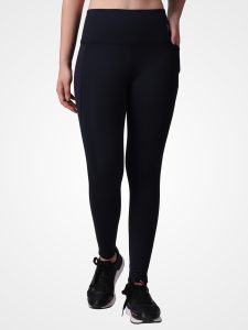 Black Plain Leggings - Image 2