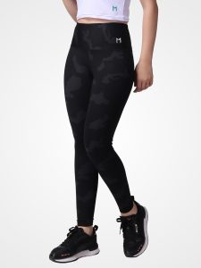 Black Camouflage Leggings - Image 2