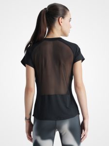 Back Mesh Black Tee - Image 3