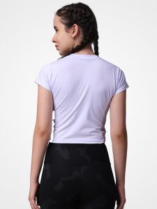 Stretch & Crop Lavender Top - Image 4