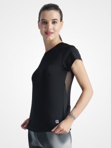 Back Mesh Black Tee - Image 4