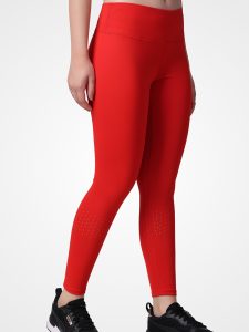 Red Plain Leggings - Image 4