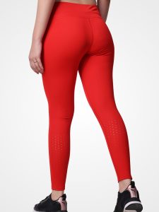 Red Plain Leggings - Image 5