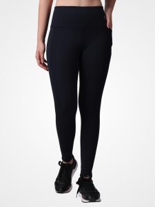 Dark Blue Plain Leggings - Image 6