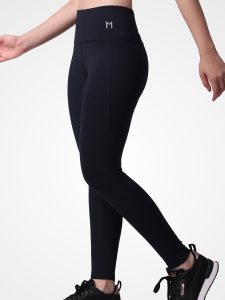 Dark Blue Plain Leggings - Image 2