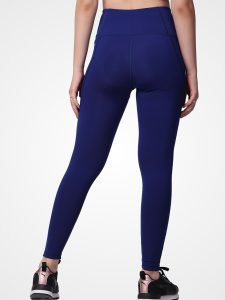 Ink Blue Plain Leggings - Image 3