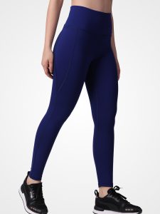 Ink Blue Plain Leggings - Image 4