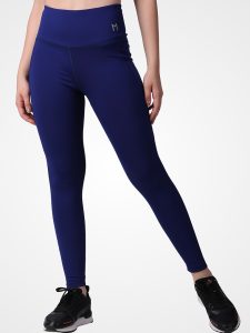 Ink Blue Plain Leggings - Image 5