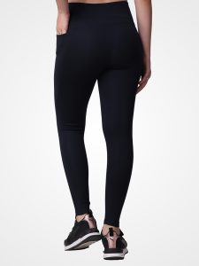 Dark Blue Plain Leggings - Image 4