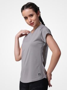 Back Mesh Grey Tee - Image 4