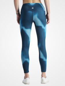 Blue Printed Essential Leggings - Image 2