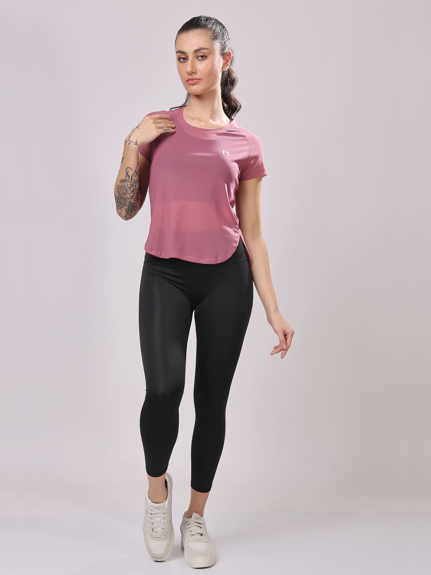 Wine Full Mesh Tee – Trendy Look, Full Breathability, Stay Cool