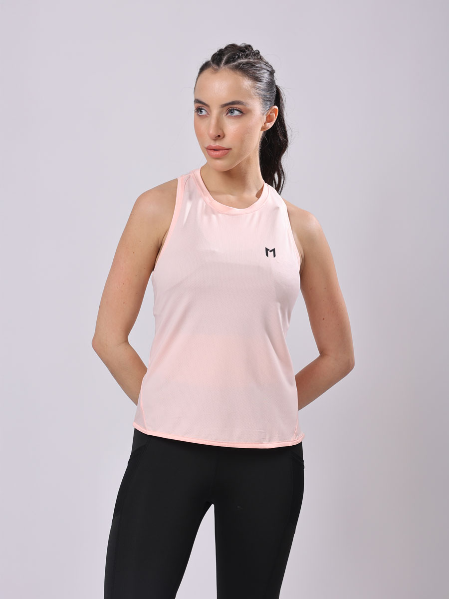 MagPro's Tea Rose Pink Modern Tank Top - All Day Comfort, Quick Dry, Flexible